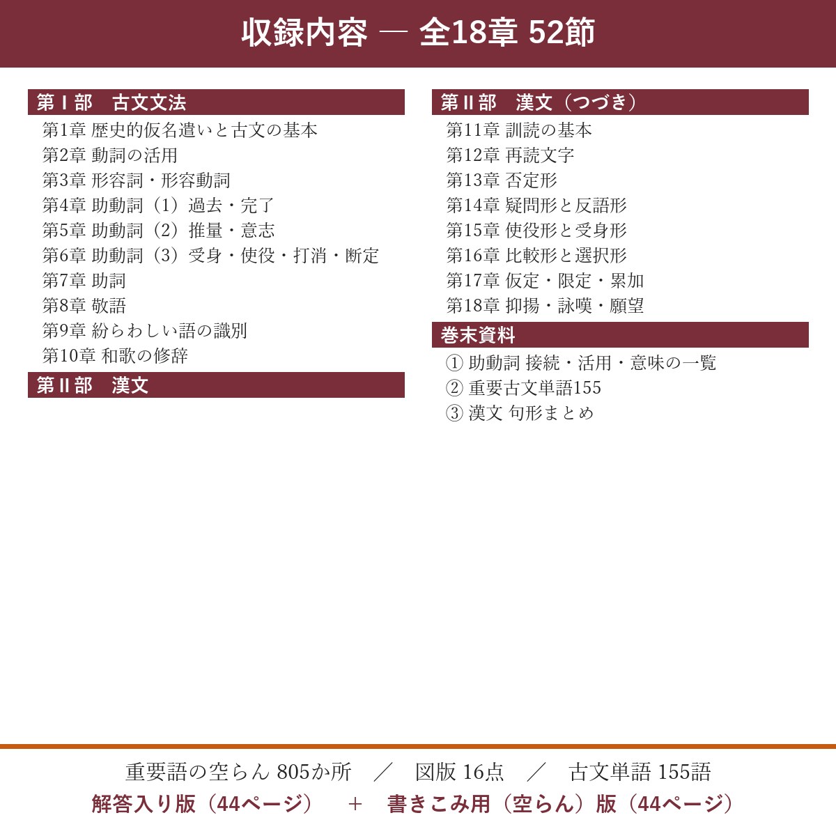 収録内容(全18章)