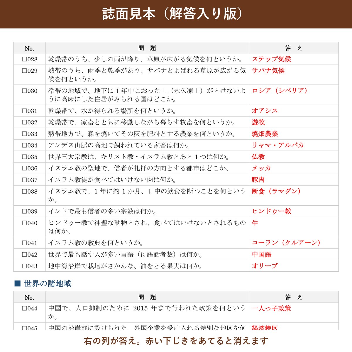 誌面見本(解答入り版)