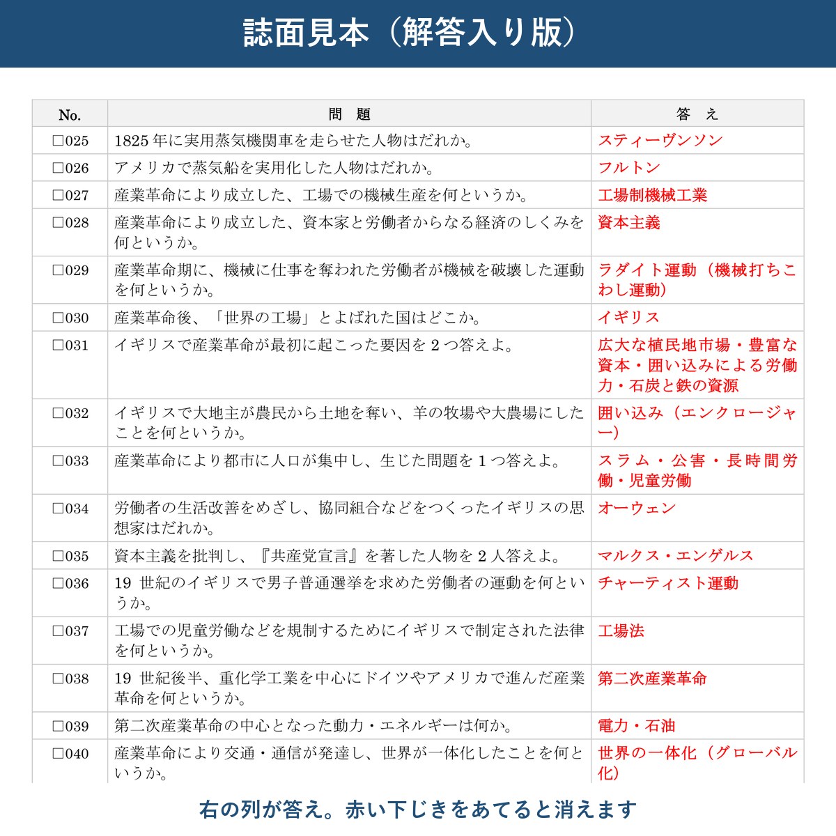 誌面見本(解答入り版)