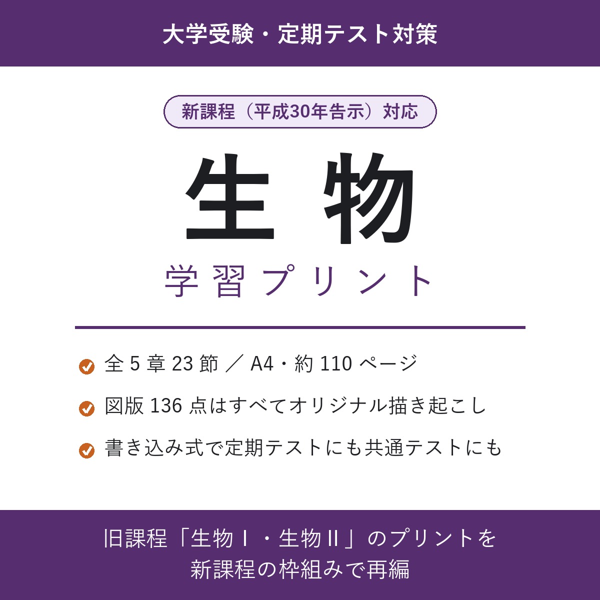 生物 学習プリント（新課程対応）